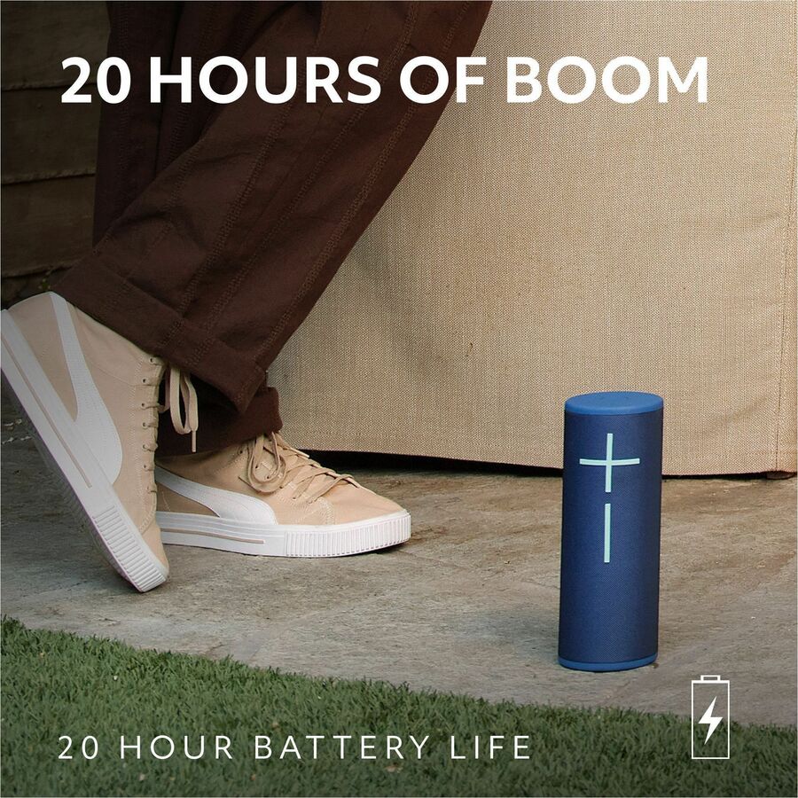 Ultimate Ears MEGABOOM 4 Portable Waterproof Bluetooth Speaker With Powerful 360-Degree Sound and Thundering Bass, Floating Speaker With 20-Hour Battery and 147ft (45m) Range, Black Ultimate Ears MEGABOOM 4 Portable Waterproof Bluetooth Speaker With Powerful 360-Degree Sound and Thundering Bass, Floating Speaker With 20-Hour Battery and 147ft (45m) Range, Black
